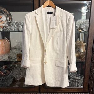 Theory White Blazer